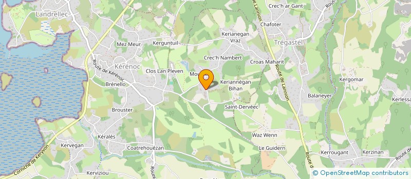 localisation de l'entreprise SCI ELOFRA  PLEUMEUR-BODOU