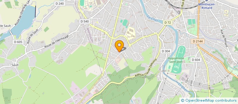 localisation de l'entreprise SCI ELOGRE à MONTLUCON