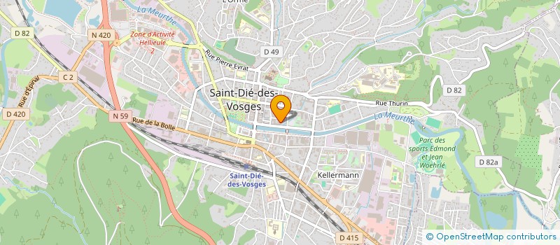 localisation de l'entreprise SCI ELOISE  SAINT-DIE-DES-VOSGES