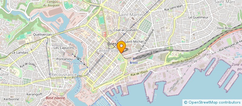 localisation de l'entreprise SCI ELOKORNER  BREST