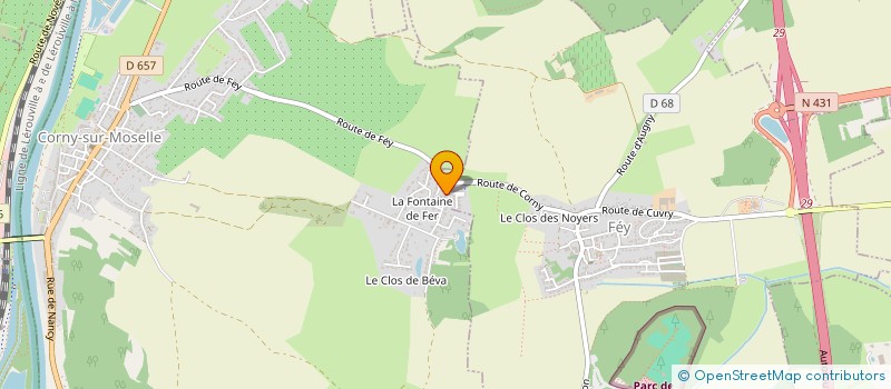 localisation de l'entreprise SCI ELOLEALINE  CORNY-SUR-MOSELLE