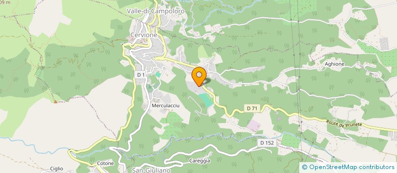 localisation de l'entreprise SCI ELOLILLY à CERVIONE