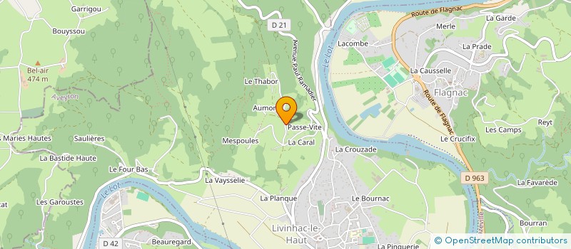 localisation de l'entreprise SCI ELOMAGO  LIVINHAC-LE-HAUT