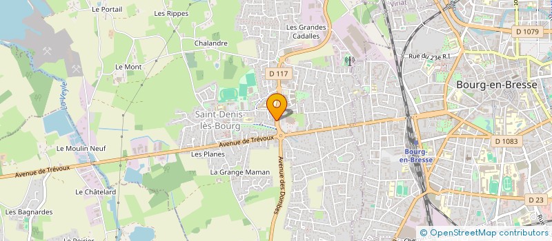 localisation de l'entreprise SCI ELOMAT à SAINT-DENIS-LES-BOURG