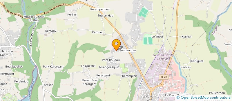 localisation de l'entreprise SCI ELOMAT IMMO  CONCARNEAU