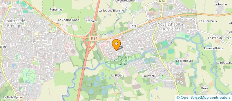 localisation de l'entreprise SCI ELORA  NOYAL-CHATILLON-SUR-SEICHE