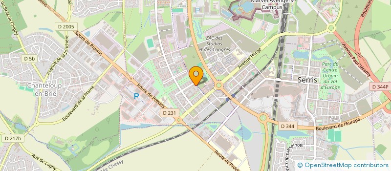 localisation de l'entreprise SCI ELORADOR  MONTEVRAIN