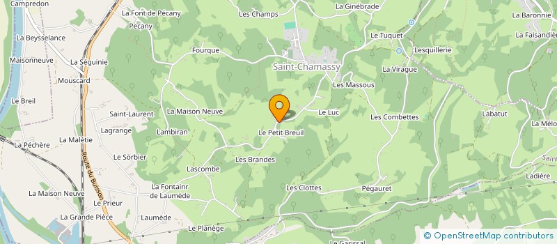 localisation de l'entreprise SCI ELORE  SAINT-CHAMASSY