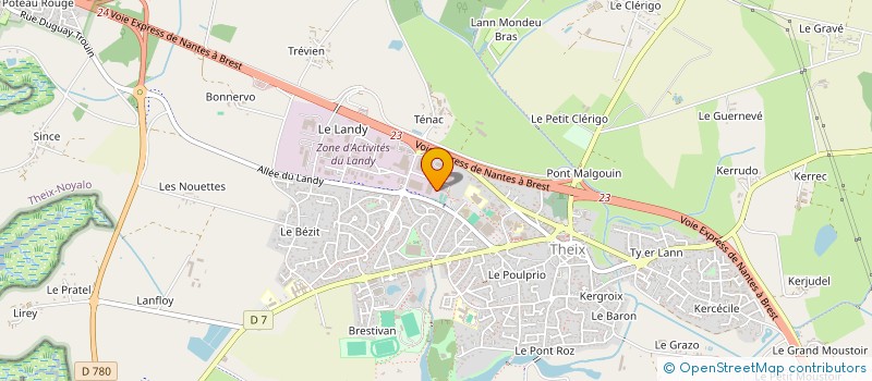 localisation de l'entreprise SCI ELORNA  THEIX-NOYALO