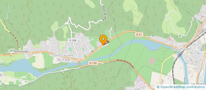 localisation de l'entreprise SCI ELORRE  SAINT-LAURENT-DU-PAPE