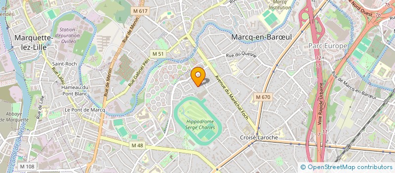localisation de l'entreprise SCI ELOTHEO à MARCQ-EN-BARŒUL
