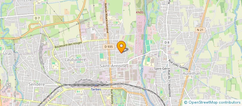 localisation de l'entreprise SCI ELOUAN  TARBES