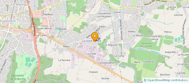 localisation de l'entreprise SCI ELOUNDA  TRESSES