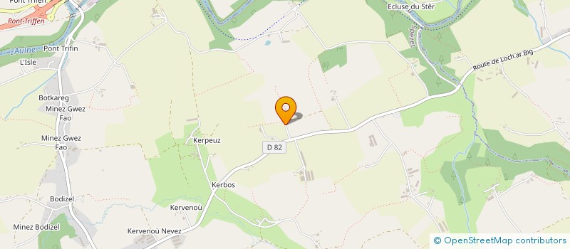 localisation de l'entreprise SCI ELOWEN  SPEZET