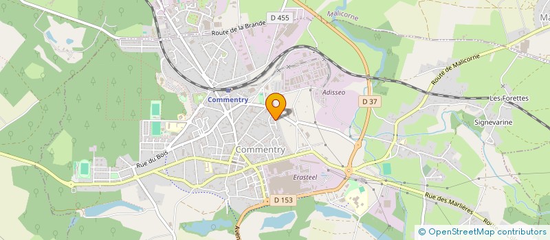 localisation de l'entreprise SCI ELOY  COMMENTRY