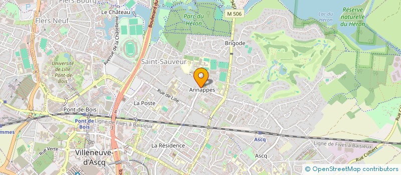 localisation de l'entreprise SCI ELP à VILLENEUVE D'ASCQ