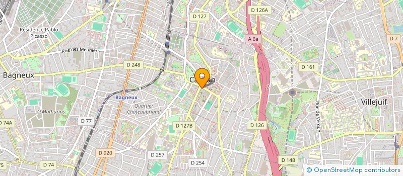 localisation de l'entreprise SCI ELP  CACHAN