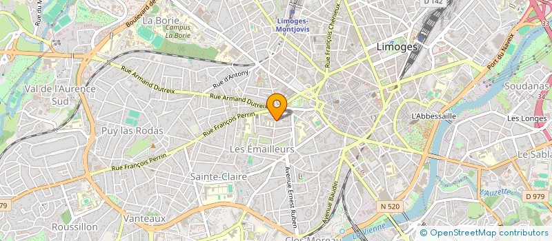 localisation de l'entreprise SCI ELPA IMMOBILIER à LIMOGES