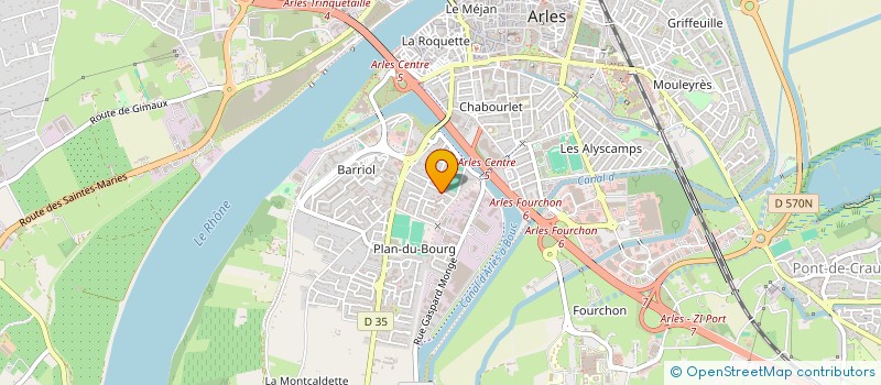localisation de l'entreprise SCI ELPHI à ARLES