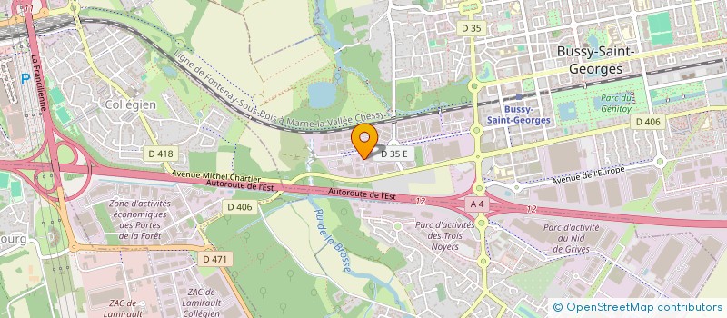 localisation de l'entreprise SCI ELPITIYA  BUSSY-SAINT-GEORGES