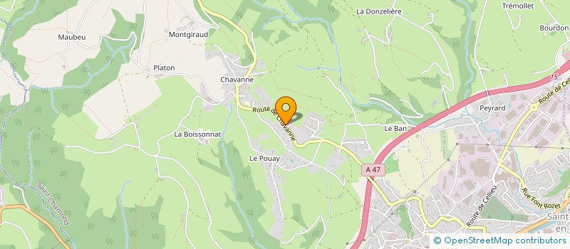 localisation de l'entreprise SCI ELRONN  SAINT-CHAMOND