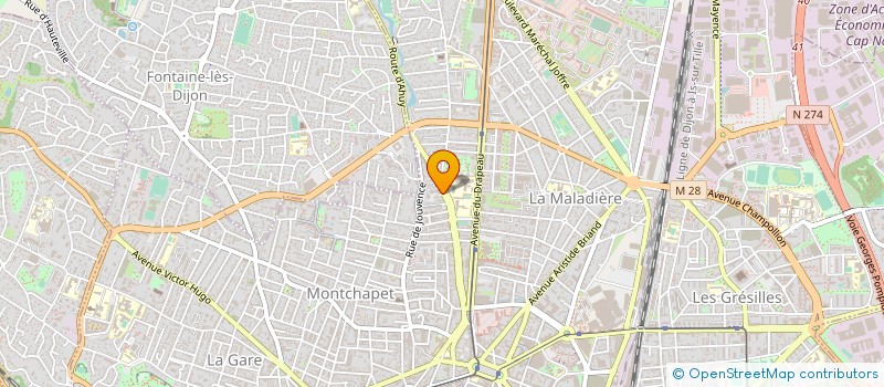 localisation de l'entreprise SCI ELSA à DIJON
