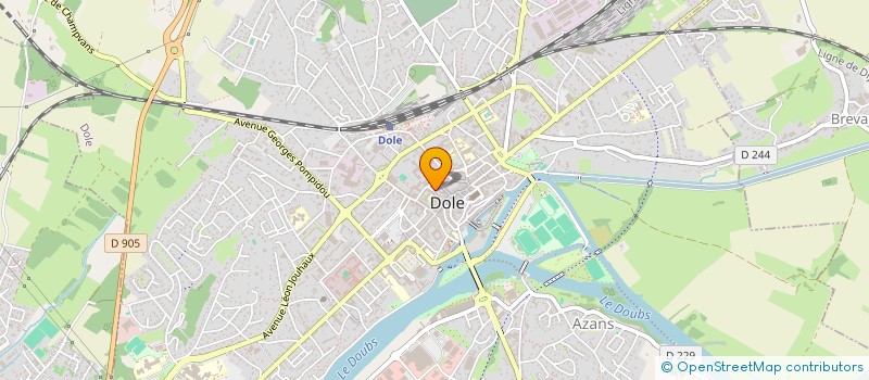 localisation de l'entreprise SCI ELSA à DOLE