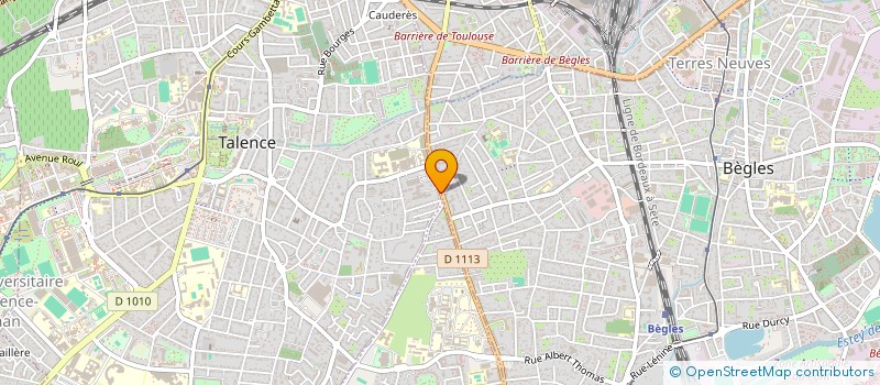 localisation de l'entreprise SCI ELSA  TALENCE