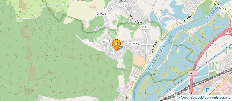 localisation de l'entreprise SCI ELSA  VAUX