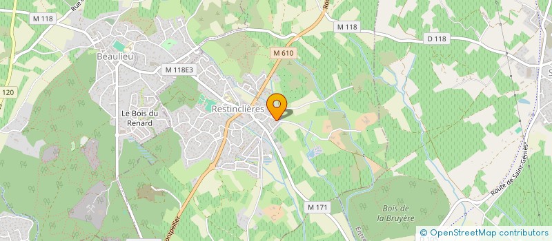 localisation de l'entreprise SCI ELSA  RESTINCLIERES