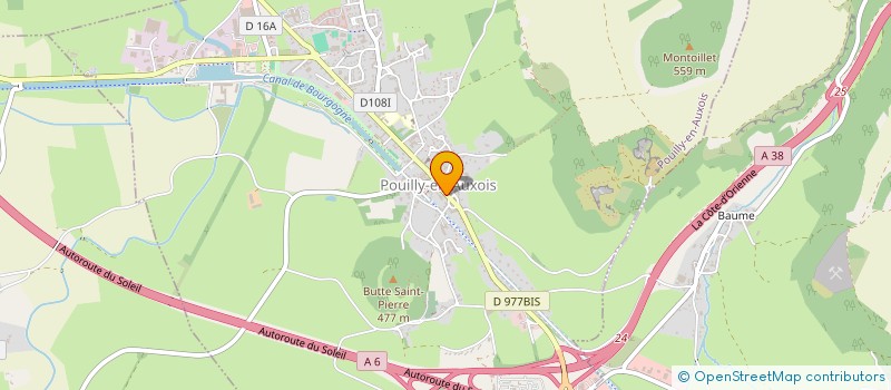 localisation de l'entreprise SCI ELSA  POUILLY-EN-AUXOIS