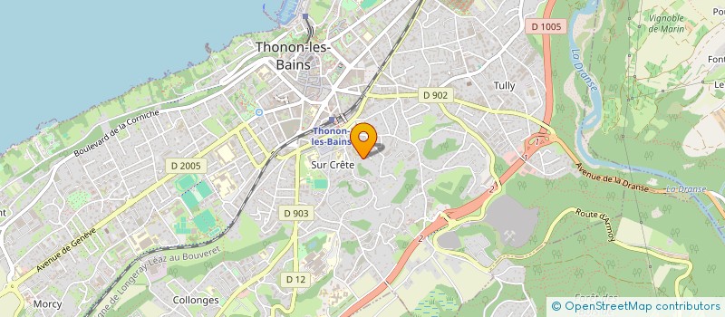 localisation de l'entreprise SCI ELSA-DENIS à THONON-LES-BAINS