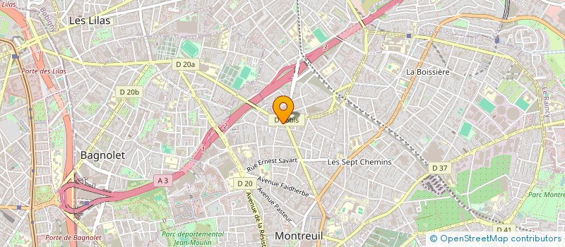localisation de l'entreprise SCI ELSA ET QUENTIN à MONTREUIL