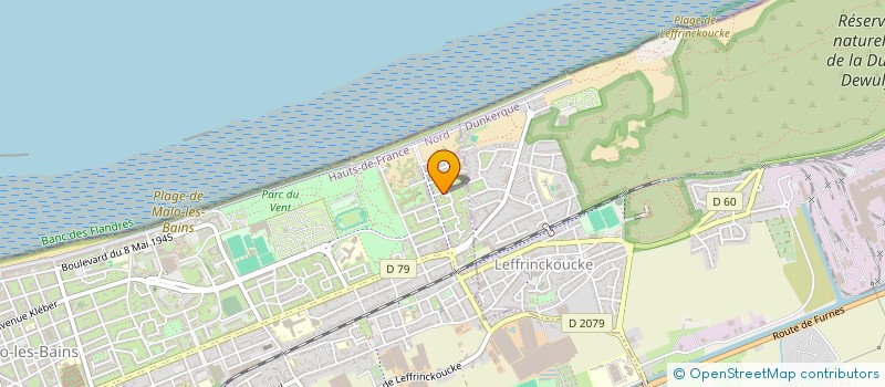 localisation de l'entreprise SCI  ELSABEN à DUNKERQUE