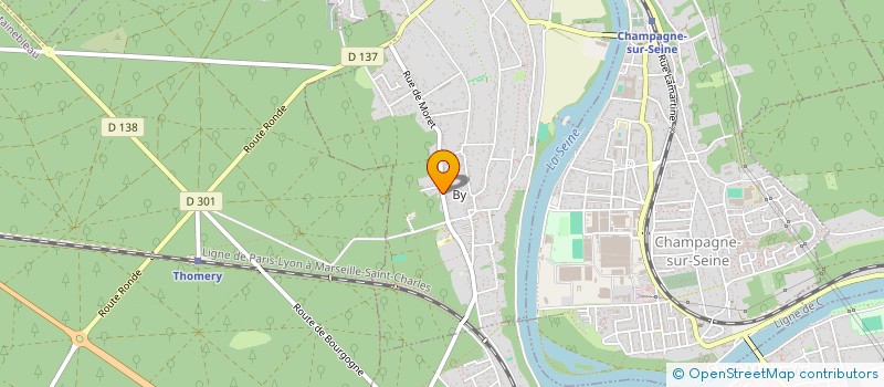 localisation de l'entreprise SCI ELSANT  THOMERY