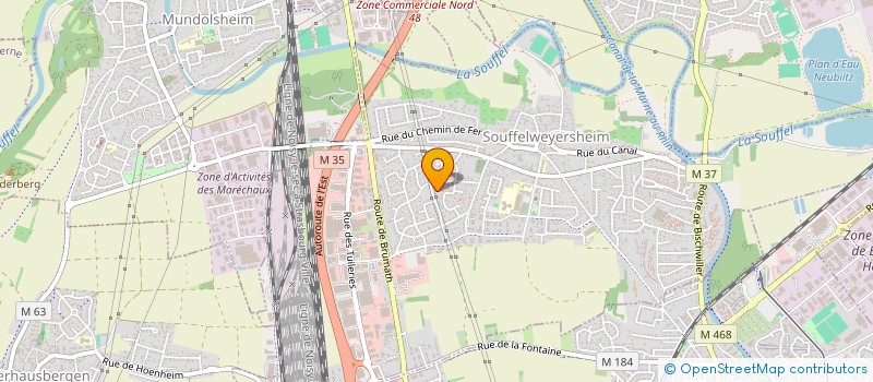 localisation de l'entreprise SCI ELSASSHAUSEN  SOUFFELWEYERSHEIM