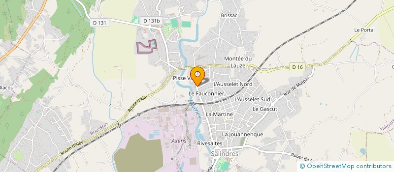 localisation de l'entreprise SCI ELSB  SALINDRES