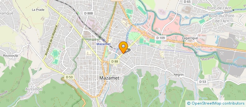 localisation de l'entreprise SCI ELSENEUR  MAZAMET