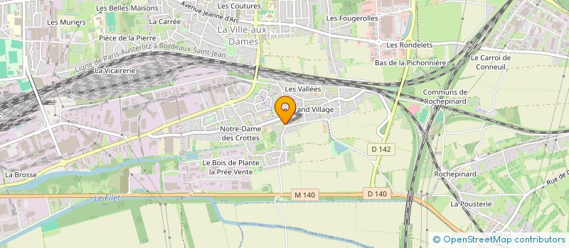 localisation de l'entreprise SCI ELSI STANDING  LA VILLE-AUX-DAMES