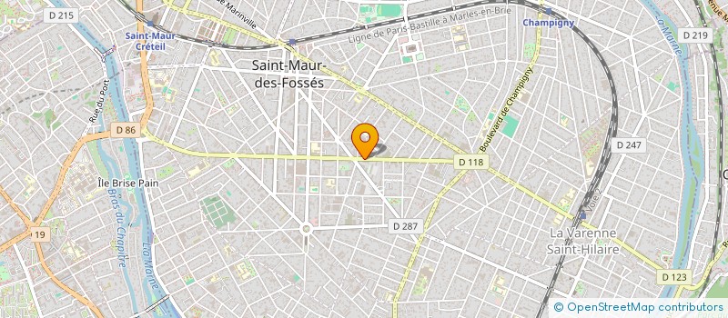 localisation de l'entreprise SCI ELSVA à SAINT-MAUR-DES-FOSSES