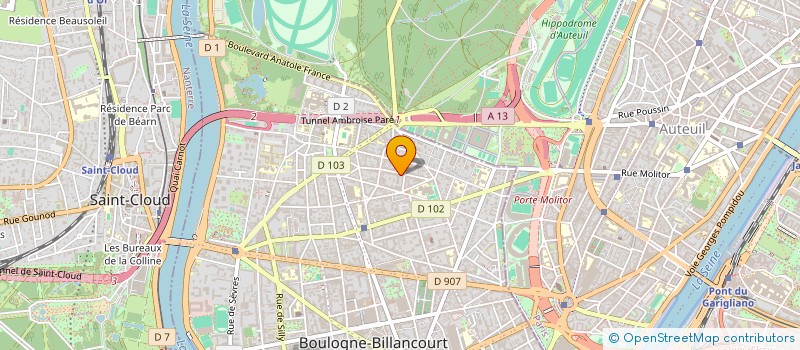 localisation de l'entreprise SCI ELTH à BOULOGNE-BILLANCOURT