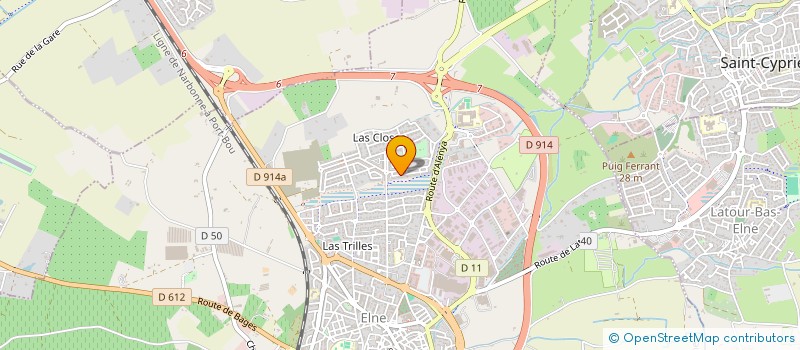 localisation de l'entreprise SCI ELUNE  ELNE