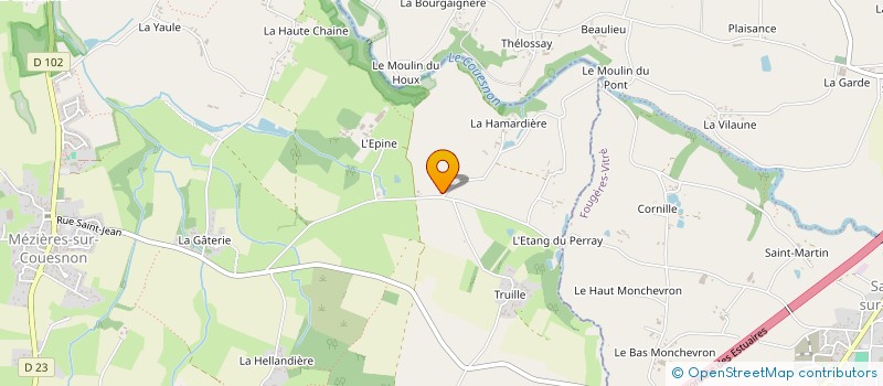 localisation de l'entreprise SCI ELUNEO  MEZIERES-SUR-COUESNON