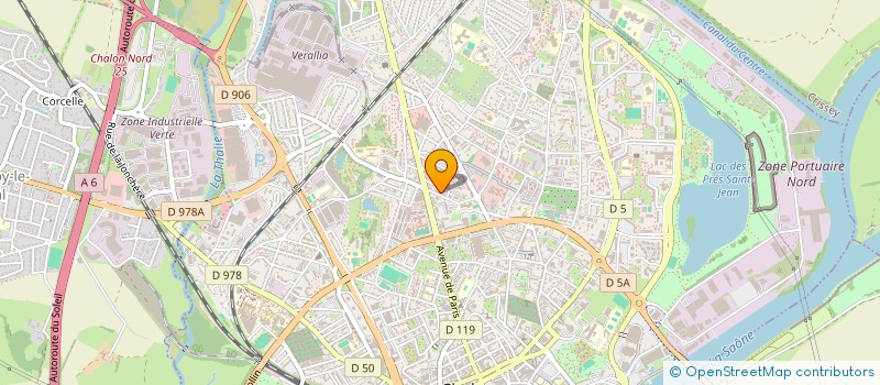 localisation de l'entreprise SCI ELVA  CHALON-SUR-SAONE
