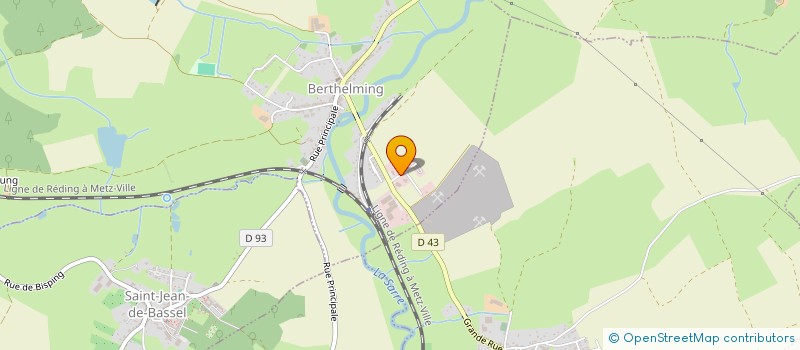 localisation de l'entreprise SCI ELVAL  BERTHELMING