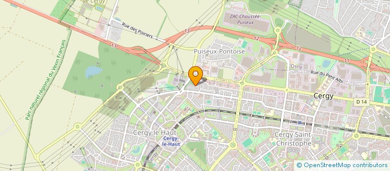 localisation de l'entreprise SCI ELVAMANI  CERGY