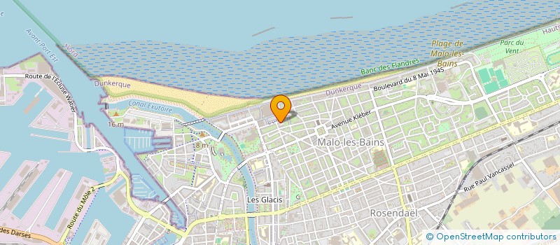 localisation de l'entreprise SCI ELVI à DUNKERQUE