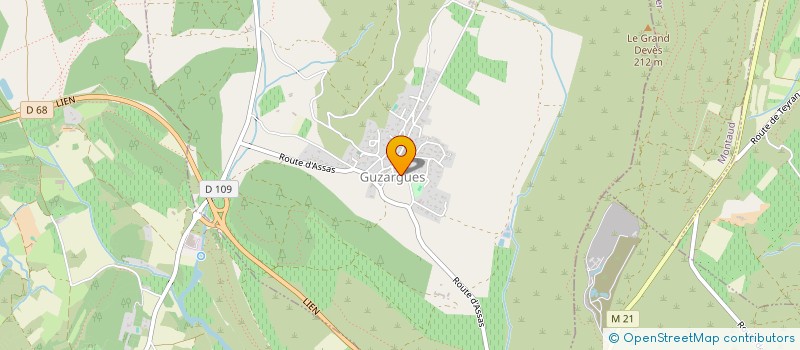 localisation de l'entreprise SCI ELVIC  GUZARGUES