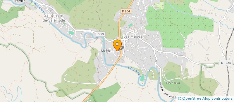 localisation de l'entreprise SCI ELVIGE  SAINT-FLORENT-SUR-AUZONNET