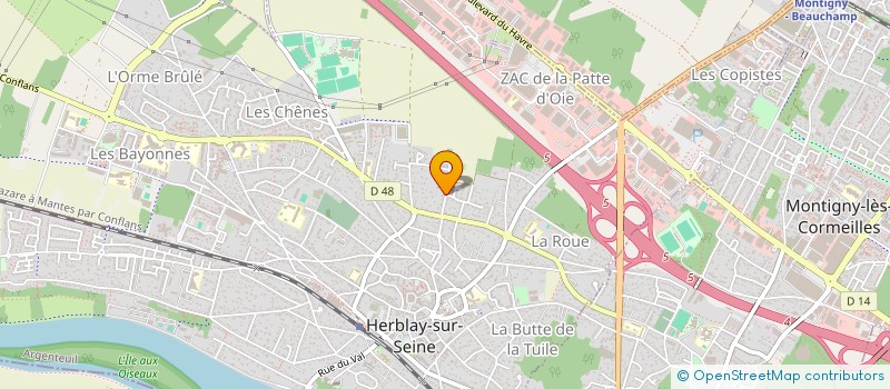 localisation de l'entreprise SCI ELVIRA  HERBLAY-SUR-SEINE